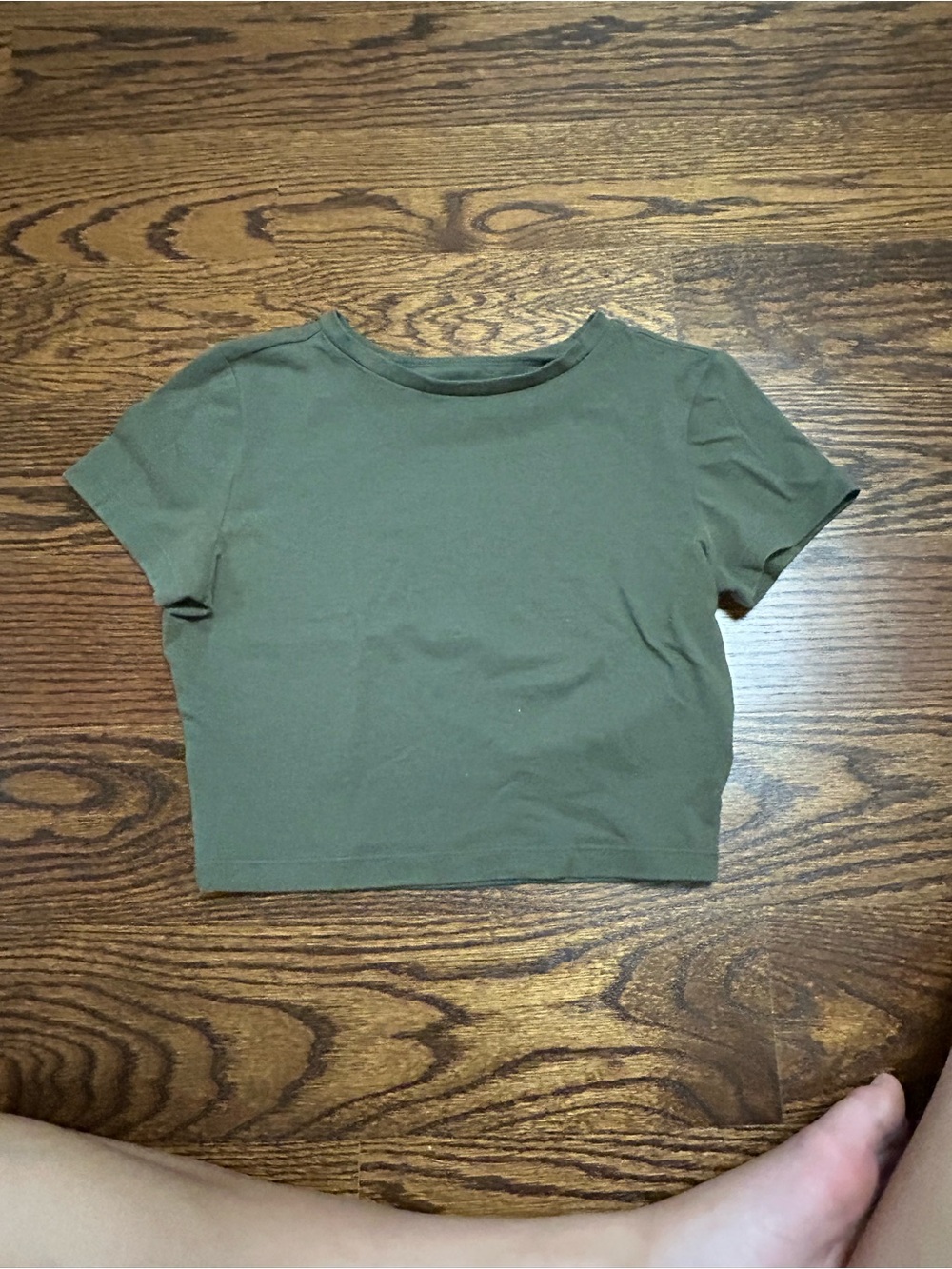 wild fable Olive Green Cropped Tee